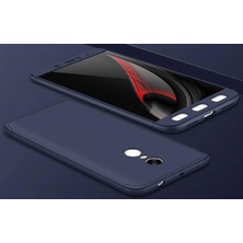 Xiaomi Redmi Note 4x ile Uyumlu Kılıf Double Dip Ays 3in1 Sert Rubber Kapak Mavi