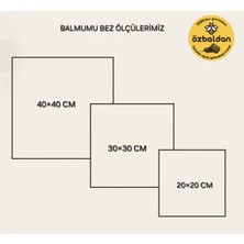 ÖZBALDAN Balmumu Tekrar Kullanılabilen Gıda Saklama Bezi 3'lü Rengarenk Set Balmumlu Kumaş ( 20X20/30X30/40X40 cm )