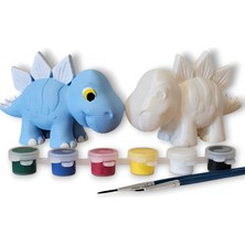 Bebek Dinozor (Stegosaurus) 3D Boyama Seti