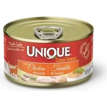 Unique Gold Series Tavuk Etli Yetişkin Konserve Kedi Maması 85 gr