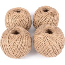 4 Adet 100 Mt. Jüt Ipi Kırnap Ipi Kendir Ipi Keten Ipi - Hasır Ip Süsleme Hobi El Işi Süsleme Jüt Ip -  Kargo