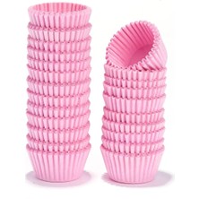 Trend Hediye Sepeti Takribi 200 Adet Mini Boy Pembe Muffin, Cupcake Kalıbı, Kek Kalıbı, Muffin Kağıdı, Truff Çikolata Kağıdı 30X20 mm