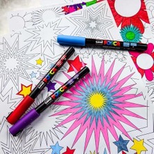 Gönder Uni Posca Markör Kalem 5m 12'li Set 1.8-2.5 mm Keçe Uçlu