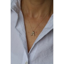 Yenigün Kuyumculuk 14 Ayar Altın Balon Harf Kolye (Tüm Harfler Mevcuttur)