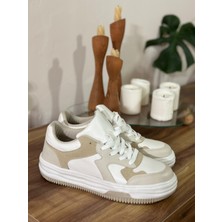 Bej Kadın Sneaker Günlük Ayakkabı