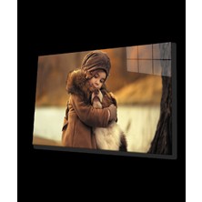 Marsilyan- Çocuk ve Köpek Cam Tablo