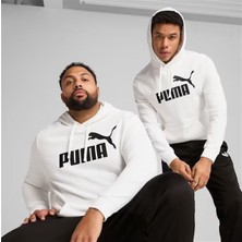 Puma Ess No. 1 Logo Hoodie Beyaz Erkek Spor Sweatshirt/kapüşonlu - 682572 02