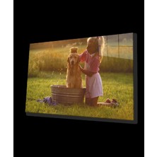 Marsilyan- Köpek ve Çocuk Cam Tablo