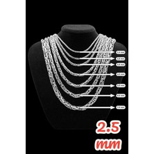 Moda Gümüş Evi 925 Ayar Gümüş Yuvarlak Kral Zincir Kolye