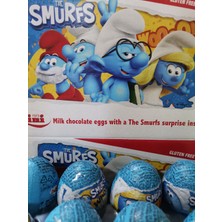 Zaini Smurfs Şirinler Glutensiz Yumurta Çikolata 3 Adet x 20 gr