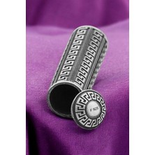 Moda Gümüş Evi 925 Ayar Gümüş Silindir Tasarımlı Cevşen Muska Kabı Kolye Ucu Orta Boy