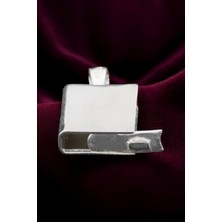 Moda Gümüş Evi 925 Ayar Gümüş Düz Gümüş Cevşen Muska Kabı Kolye