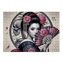 Ahşap Mdf Puzzle Yapboz Japon Geisha Sanatı 255 Parça 35*50 cm