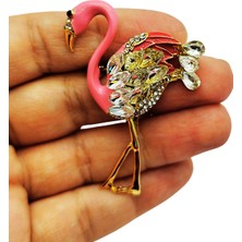 Bb Zarif Flamingo Broş