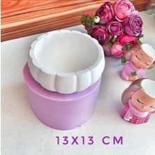 Ipek Hobi Büyük Kabak Saksı 13 cm Silikon Kalıp