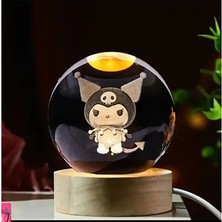 Kuromi Işıklı Cam Küre Cap 6 cm Kod 63