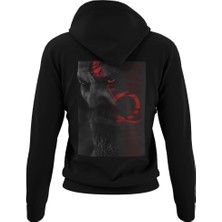 Terzili Giyin God Of War Baskılı Erkek Kapüşonlu Sweatshirt