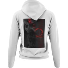 Terzili Giyin God Of War Baskılı Erkek Kapüşonlu Sweatshirt