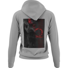 Terzili Giyin God Of War Baskılı Erkek Kapüşonlu Sweatshirt