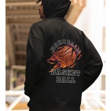 Terzili Giyin Borcelle Basket Ball Baskılı Erkek Sweatshirt