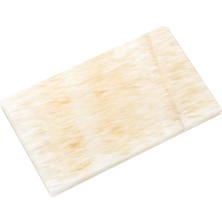 Missi Dekoratif Sunumluk Beyaz Dalgalar Doğal Mermer Taş - 27 x 16 cm