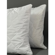 Shopyteks Zincir Desen Yastık Kılıfı 2 Adet + Kapitoneli Yastık Koruyucu 50 x 70 - 2 Adet