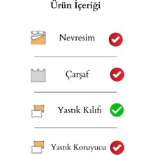Shopyteks Kalp Desenli - Yastık Kılıfı - 50 x 70 - 2 Adet - Fermuarlı