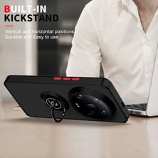 Rivor Xiaomi Mi 13 Ultra Uyumlu Kılıf Standlı Kamera Korumalı Kenarları Renkli Yüzüklü Sert Silikon Kapak
