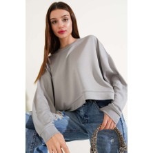 Leilaa Modal Kumaş Midi Sweatshirt