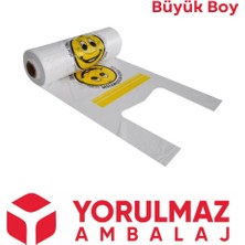 1 Adet Gülen Yüz Büyük Boy Rulo Poşet 400 gr