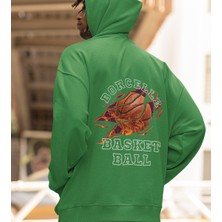Terzili Giyin Borcelle Basket Ball Baskılı Erkek Sweatshirt