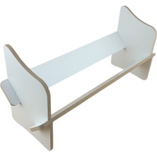 Masaüstü Kitaplık / Masaüstü Organizer / Düzenleyici / Portatif Kitaplık / Beyaz Kitaplık / Antrasit Kitaplık / Ofis Kitaplığı / 45 cm x 14,5 cm x 21 cm