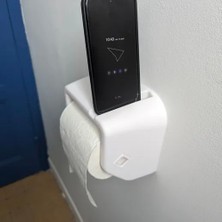 Internos Design Beyaz Telefon Tutucu Tuvalet Kağıdı Standı