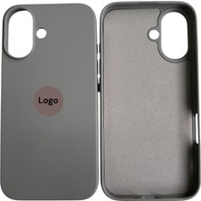 Mirtech Apple iPhone 16 Uyumlu Lansman Kahverengi Içi Kadife Silikon Kılıf