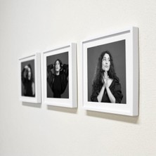Sök Tak Kare Çerçeve Beyaz (3 Adet) Fotoğrafsız