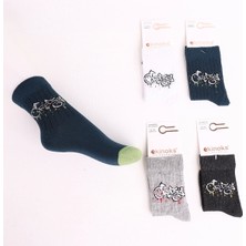 Ekinoks Socks Erkek Çocuk Crazy Desenli Soket Çorap (4 Adet)
