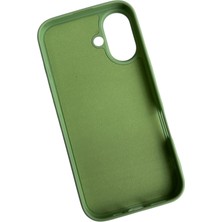 Mirtech Apple iPhone 16 Uyumlu Lansman Fıstık Yeşili Içi Kadife Silikon Kılıf