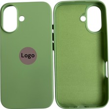 Mirtech Apple iPhone 16 Uyumlu Lansman Fıstık Yeşili Içi Kadife Silikon Kılıf