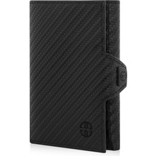 Trusador Toscana Carbon  Kartlık  Deri Cüzdan Unisex Rfid Korumalı Erkek Kadın Mini Hediye