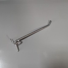 20 Adet Delikli Perde Fon Kancası Pano Kancası Askı Kancası 15 x 3 cm