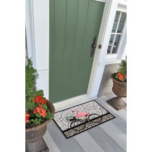 Napoli Home Flamingo Baskılı Kaymaz Taban Silinebilir  Kapı Önü Paspası (40X60CM),PASPAS-08-PEMBE,
