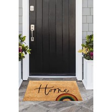 Napoli Home Home Yazılı Baskılı Kaymaz Taban Silinebilir  Kapı Önü Paspası (40X60CM),PASPAS-11-RENKLİ,