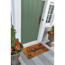 Napoli Home Hoşgeldiniz Yazılı Baskılı Kaymaz Taban Silinebilir  Kapı Önü Paspası (40X60CM),PASPAS-10-RENKLİ,