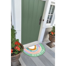 Napoli Home Rengarenk Baskılı Kaymaz Taban Silinebilir  Kapı Önü Paspası (40X60CM),PASPAS-07-RENKLİ,