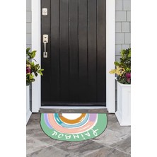 Napoli Home Rengarenk Baskılı Kaymaz Taban Silinebilir  Kapı Önü Paspası (40X60CM),PASPAS-07-RENKLİ,