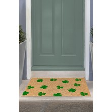 Napoli Home Baskılı Kaymaz Taban Silinebilir  Kapı Önü Paspası (40X60CM),PASPAS-05-YEŞİL,
