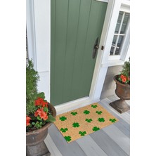 Napoli Home Baskılı Kaymaz Taban Silinebilir  Kapı Önü Paspası (40X60CM),PASPAS-05-YEŞİL,