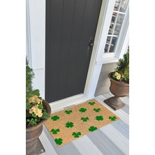 Napoli Home Baskılı Kaymaz Taban Silinebilir  Kapı Önü Paspası (40X60CM),PASPAS-05-YEŞİL,