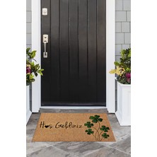 Napoli Home Hoşgeldiniz Yazılı Baskılı Kaymaz Taban Silinebilir  Kapı Önü Paspası (40X60CM),PASPAS-15-YEŞİL,
