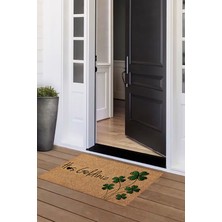 Napoli Home Hoşgeldiniz Yazılı Baskılı Kaymaz Taban Silinebilir  Kapı Önü Paspası (40X60CM),PASPAS-15-YEŞİL,